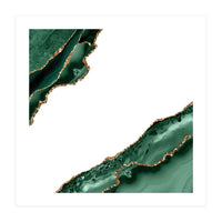 Emerald & Gold Agate Texture 13 (Print Only)