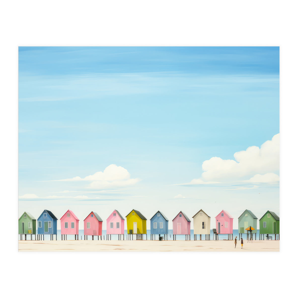 Beach cottages (Print Only)