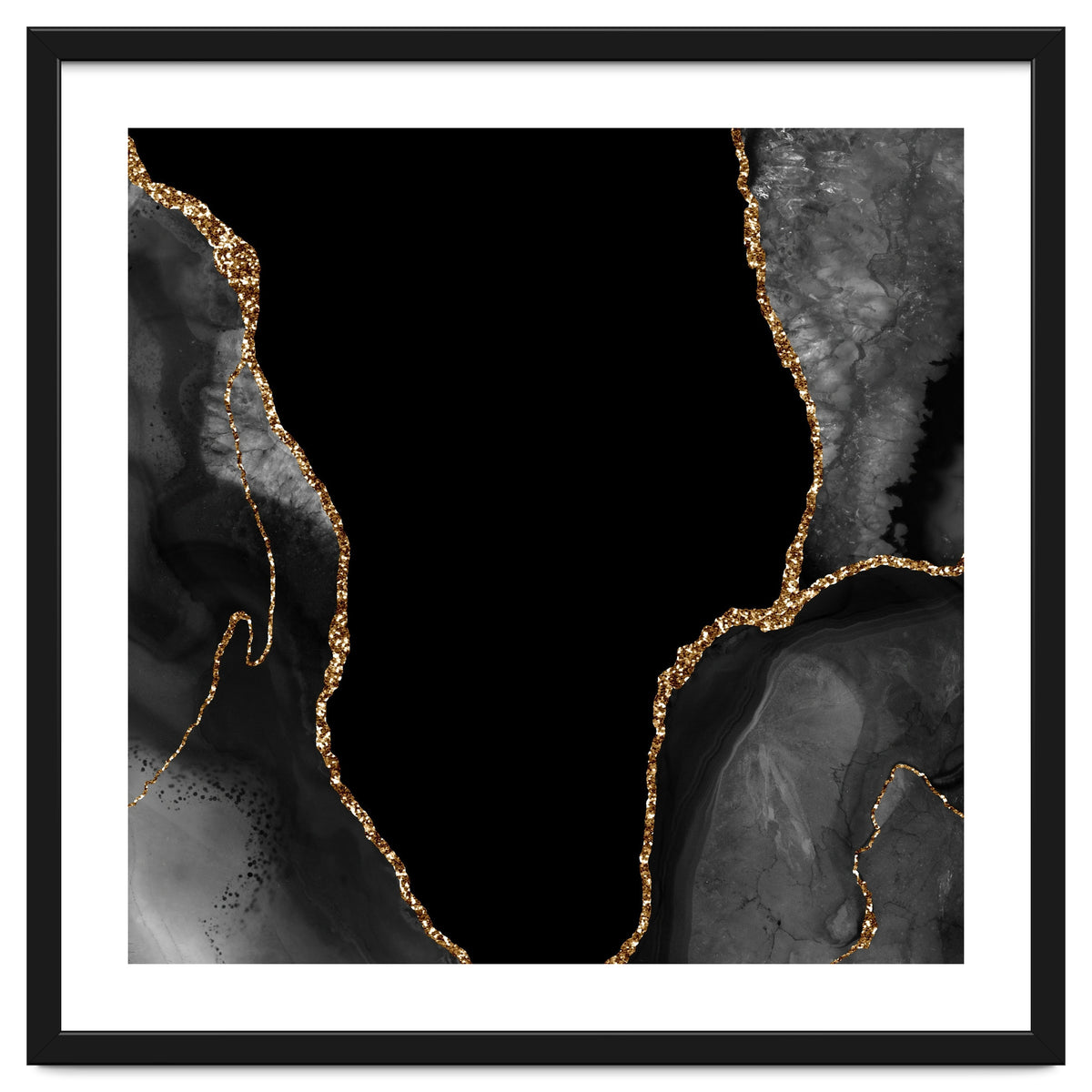 Black & Gold Agate Texture 03