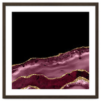 Burgundy & Gold Agate Texture 17