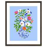 The Floopy Planter, Abstract Flower Pot Illustration, Pop Bohemian Eclectic Botanical, Flower Colorful Blossom thumbnail