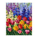 Vibrant Summer Tulip Garden Oil Painting (Print Only) thumbnail
