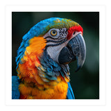 Close Up Of A Colorful Macaw Parrot (Print Only) thumbnail