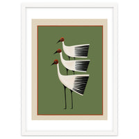 Striped Bird Trio I