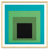 JOSEF ALBERS - HOMAGE TO THE SQUARE GREEN BLACK thumbnail