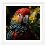 Vibrant Macaw Parrot With Red And Yellow thumbnail