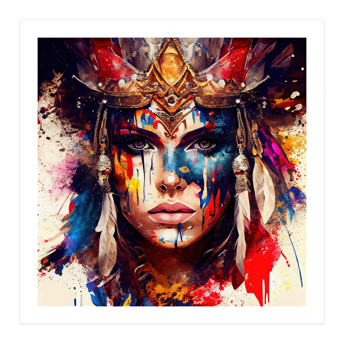 Powerful Warrior Woman #8 (Print Only)