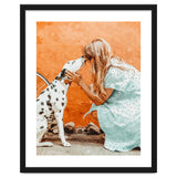 Pet Bound | Dalmatian Dog Lover Friendship Companion | Modern Bohemian Woman Puppy Animals Love thumbnail
