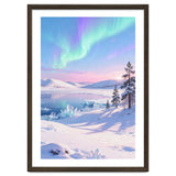 Northern Lights, Aurora Sky, Arctic Landscape, Aurora borealis, Snow Fall thumbnail