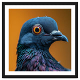 Close Up Of A Pigeon's Head And Neck thumbnail