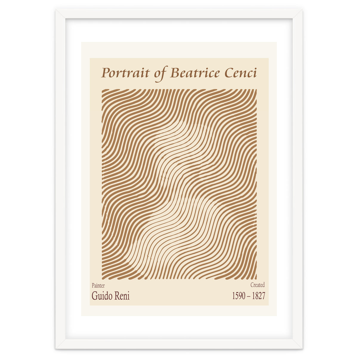 Portrait Of Beatrice Cenci (1590 – 1827) – Guido Reni (italian, 1575 1642)