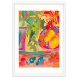Colorful abstract summer lemons floral still life thumbnail