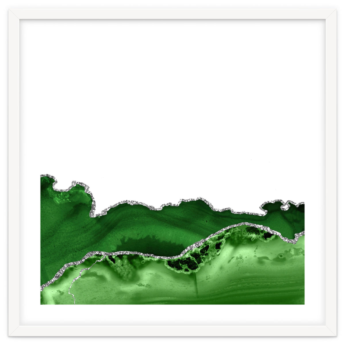 Green & Silver Agate Texture 12