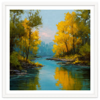 Serene Autumn River Landscape