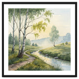 Birch Grove Serenity: A Meadow Wildflower Path thumbnail