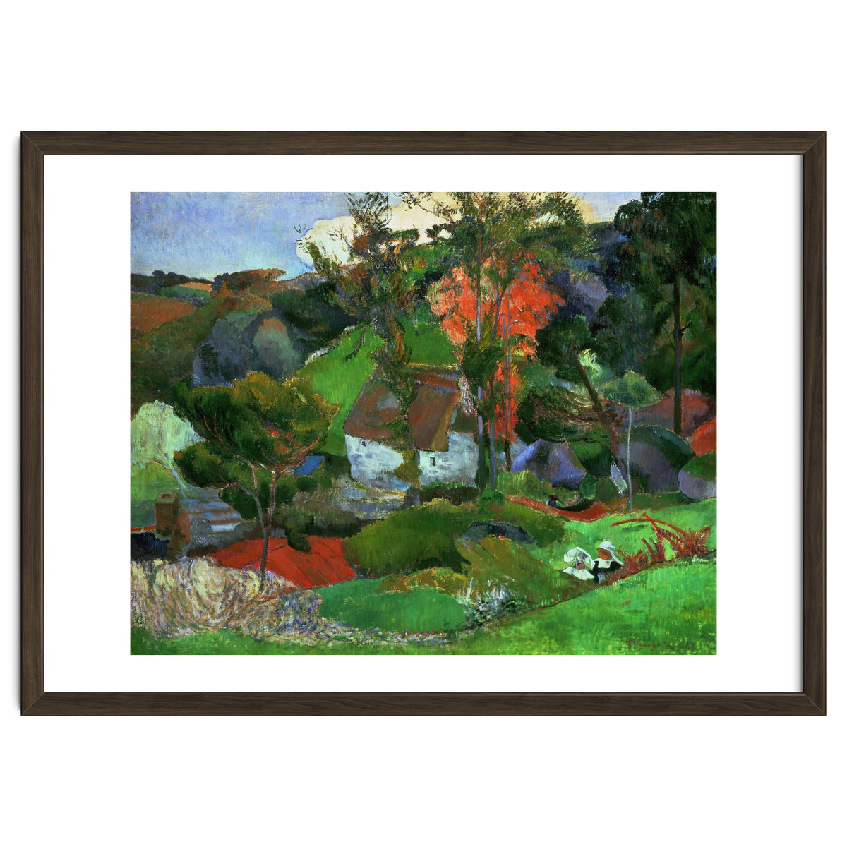 Paul Gauguin / 'Aven running through Pont-Aven', 1888, Oil on canvas.