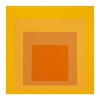 JOSEF ALBERS - HOMAGE TO THE SQUARE YELLOW ORANGE 2. HIGH RESOLUTION (Print Only)