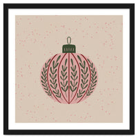 Christmas globe with branches