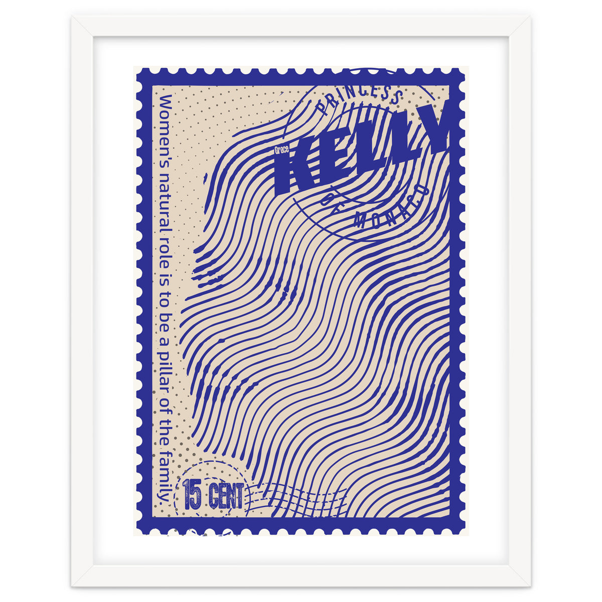 Grace Kelly Stamps Art