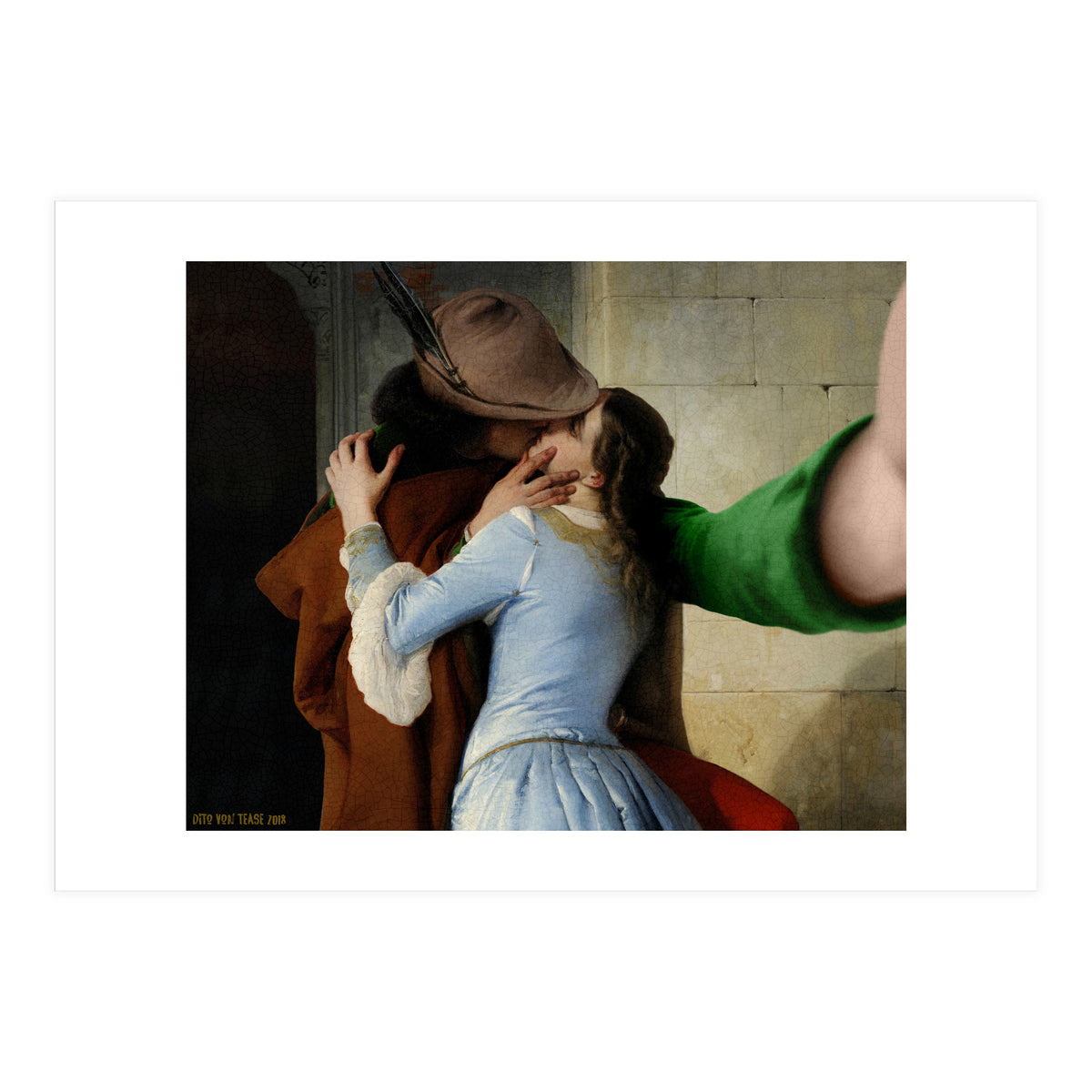 Francesco Hayez - The Kiss - Selfie (Print Only)
