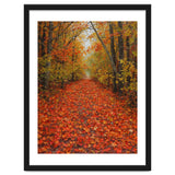 Lush Autumn Forest Path Covered thumbnail