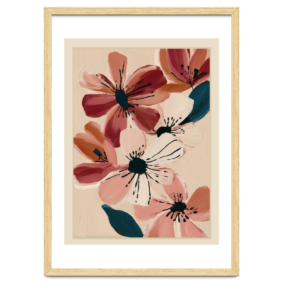 Blush And Wine Blossoms II