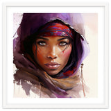 Amethyst Hood Tuareg Woman Portrait thumbnail