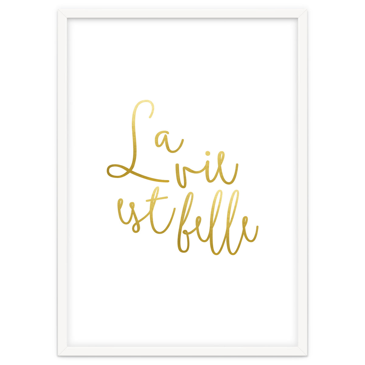 La vie est belle #society6 #typography #buyart