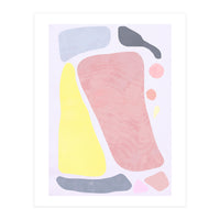 Organic Rustic Abstract Shapes Pastel II (Print Only)