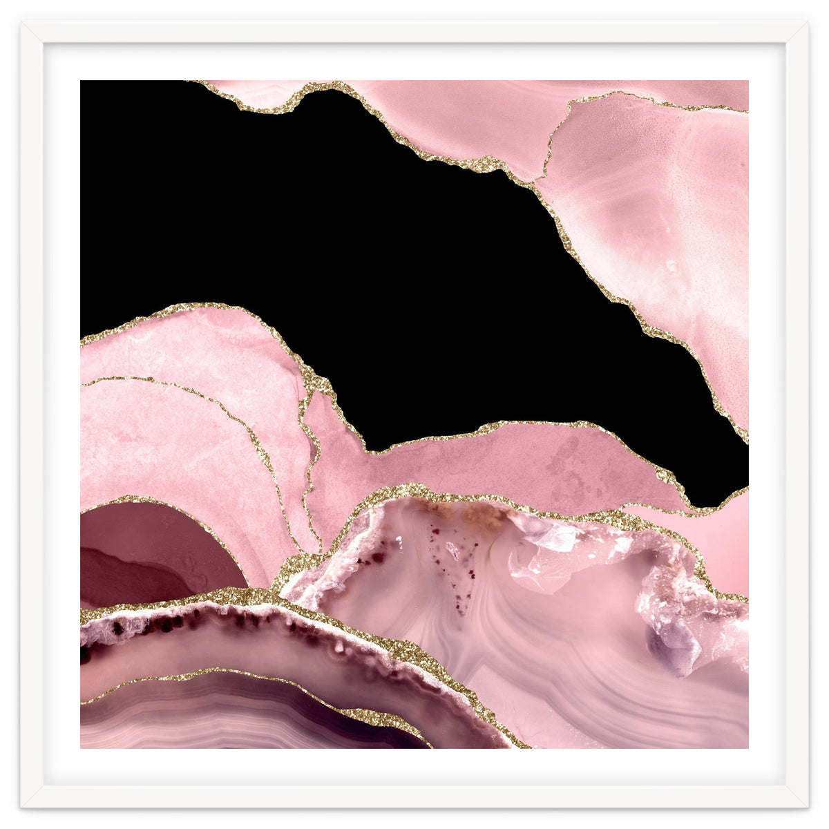 Blush & Gold Agate Texture 03