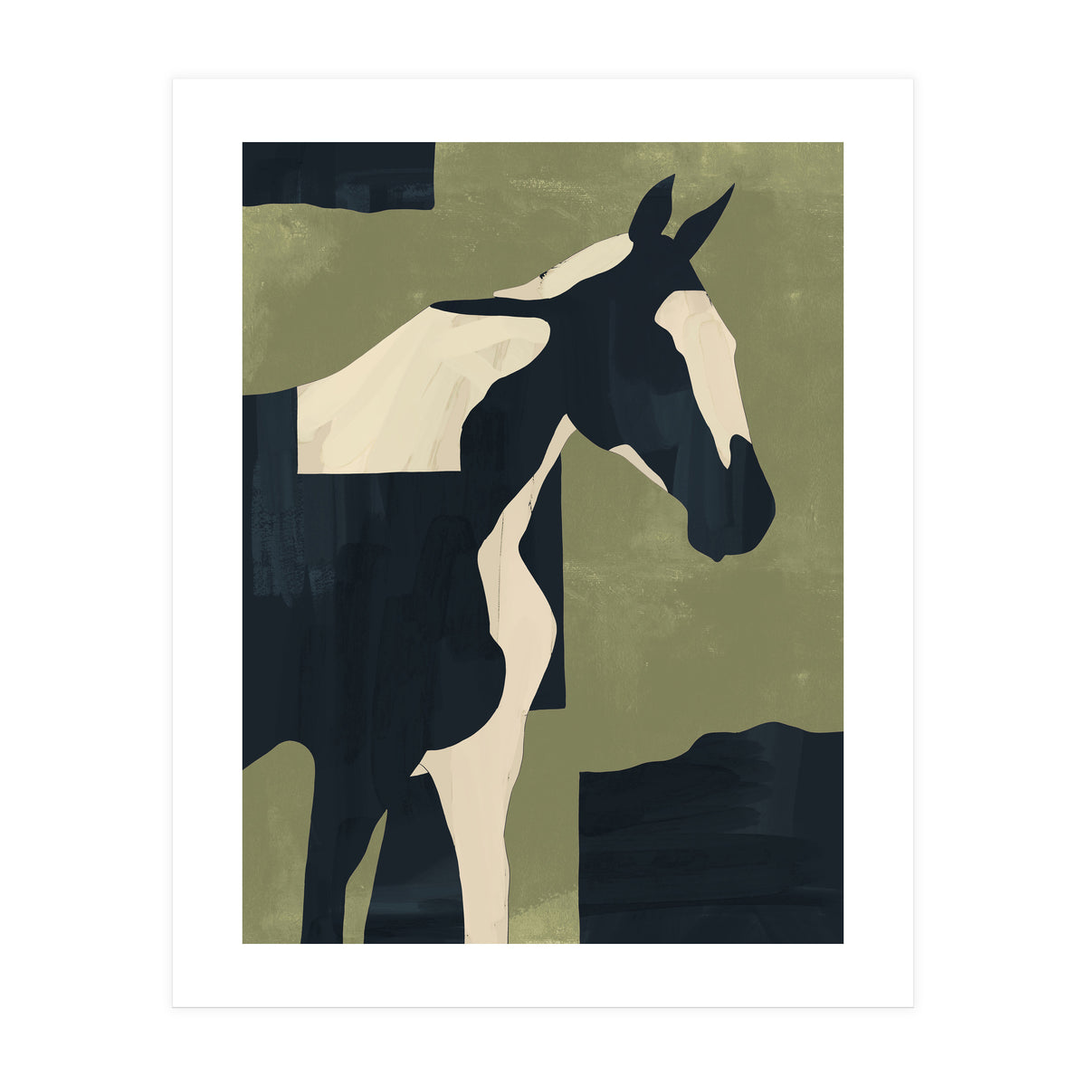 Abstract Minimal Horse 4 (Print Only)