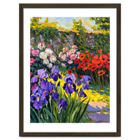 Sun-Drenched Secret Garden Oil Painting