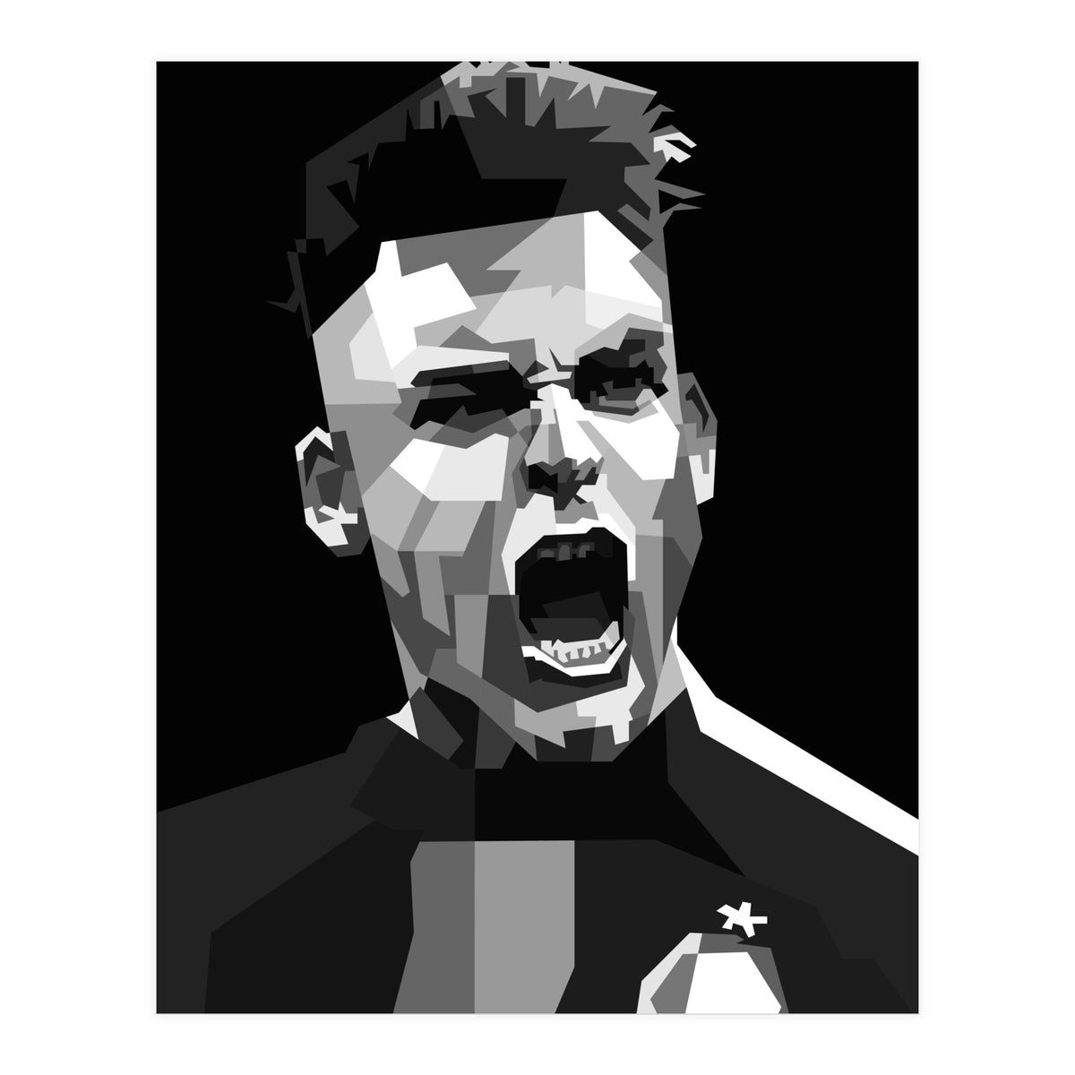 Lautaro Martinez Football Striker (Print Only)
