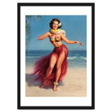 Pinup Girl In Hawaiian Costume thumbnail