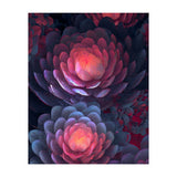 Ethereal Neon Blooms: Intricate 3D Floral Fractal Art (Print Only) thumbnail