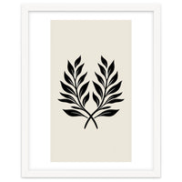 Minimalist Laurel Wreath: Botanical Line Art