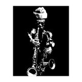 Rahsaan Roland Kirk Jazz Music Legend in Grayscale (Print Only) thumbnail