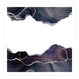 Black & Silver Glitter Agate Texture 08  (Print Only) thumbnail