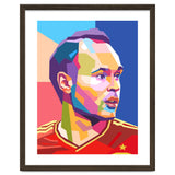 Iniesta pop art portrait thumbnail