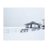 Benches in the Winter seascape  (Print Only) thumbnail