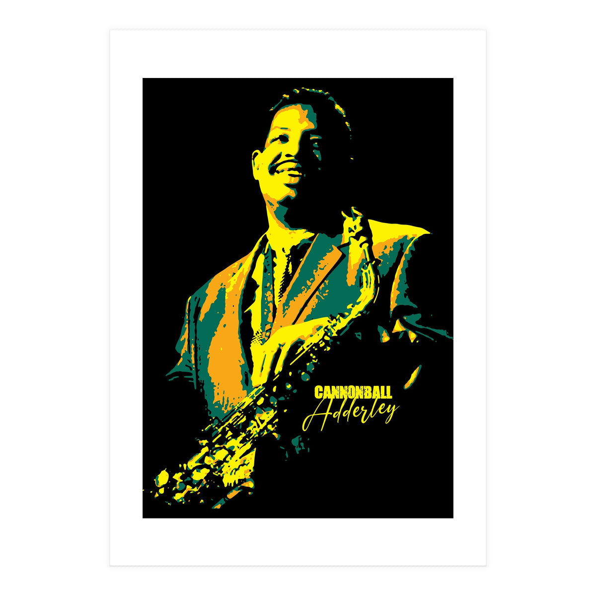 Cannonball Adderley American Jazz Saxophonist (Print Only)
