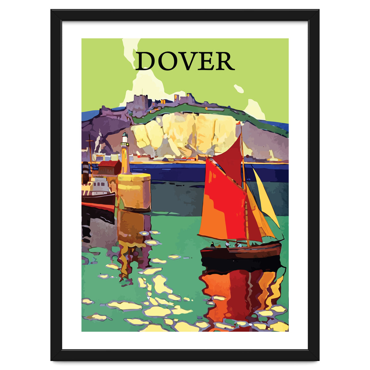 Dover, Sailing boat Near the Coast