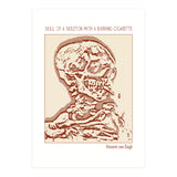 Skull Of A Skeleton With A Burning Cigarette (Print Only) thumbnail