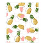 Pineapples & Pine Cones, Eclectic Tropical Nature Illustration, Quirky Fun Fruit Food Graphic Design (Print Only) thumbnail