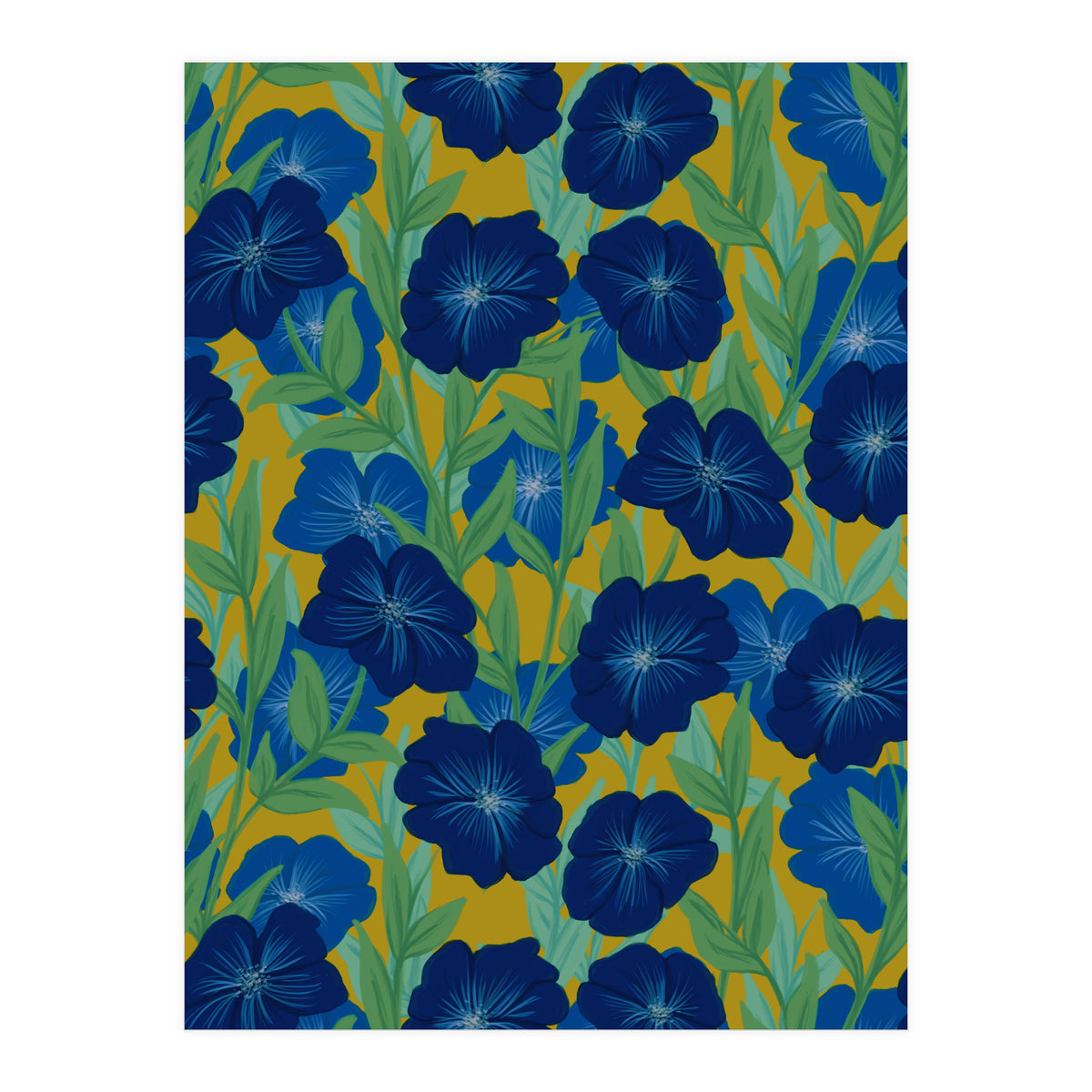 Bold Bloom Blue (Print Only)