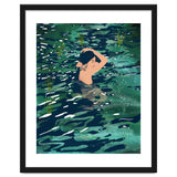 The Birth Of A Lake, Wild Nature Landscape Painting, Bohemian Woman Free Spirit thumbnail