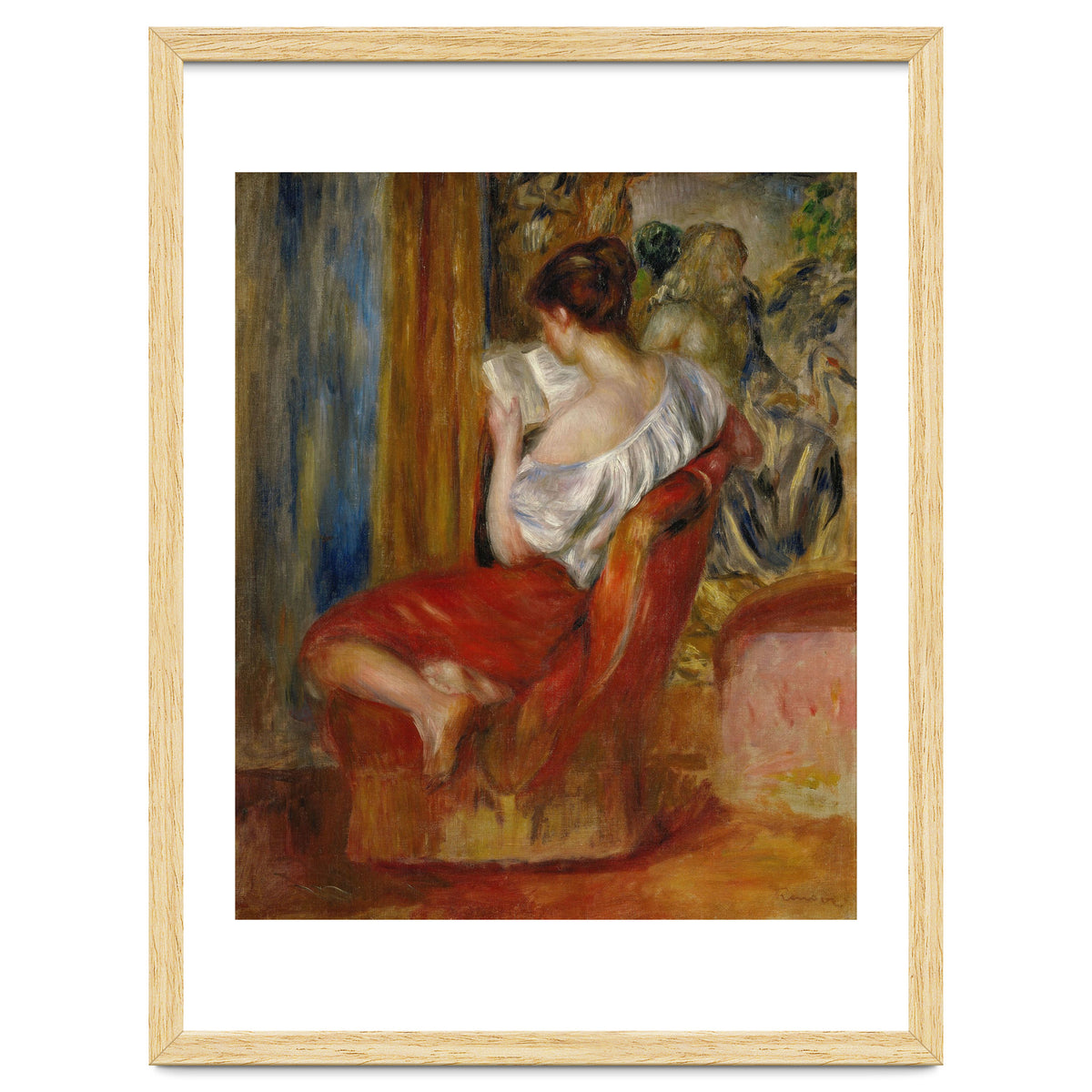 La liseuse-reading woman, around 1900. Oil on canvas, 56 x 46 cm.