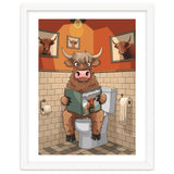 Highland Cow On The Toilet thumbnail