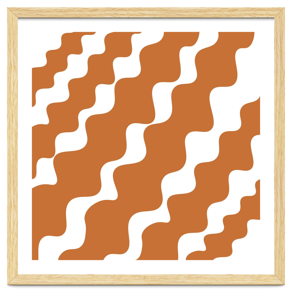 Brown Wavy Pattern