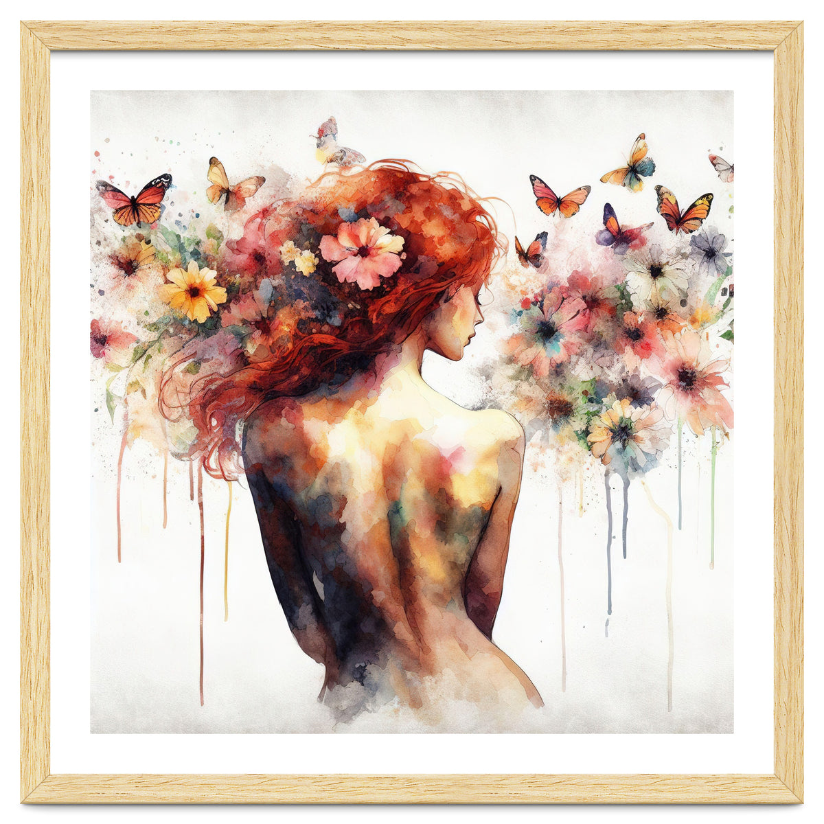 Butterfly Profile In Bloom